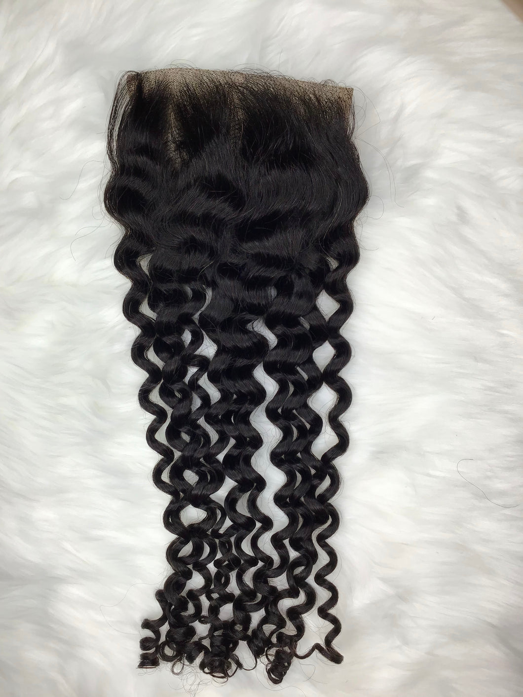 4x4 Indian Curly Lace Closure